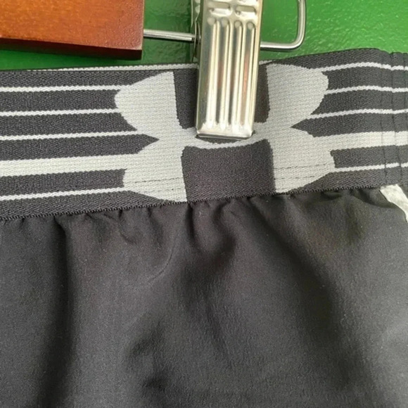 CLEARANCE!‎ Under Armor Running Shorts Black with Built In Panty Size Small EUC! - Picture 3 of 6